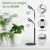 Grow Lights For Indoor Plants Red Blue Yellow Full Spectrum Desktop Small Led Halo Plant Growing Lamps With Stand Automatic Tim