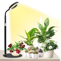 Grow Lights For Indoor Plants Red Blue Yellow Full Spectrum Desktop Small Led Halo Plant Growing Lamps With Stand Automatic Tim