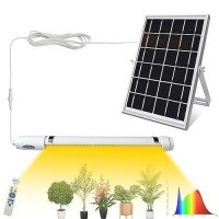 Bright Solar Powered Grow Light With Batteries Full Spectrum Growing Led Lamp For Outdoor Indoor Greenhouse All Stage Plants Wat