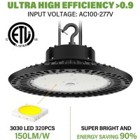 Bft Ufo Led High Bay Light 240W 2Pack Etl Listed 010V Dimmable High Bay Led Shop Lights 36000Lm 5000K High Bay Led Light With U