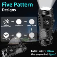 2Pcs Threeeyed Monster Mini Flashlight German Threeeyed Monster Mini Flash Super Power Flashlight Pocket Flashlight With Cli