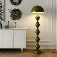 Litfad Unique Floor Lamp With Iron Shade And Foot Switch Modern Floor Light For Stylish Indoor Lighting 3 Color Temperatures 1