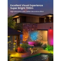 Auderwin Color Changing Solar Spot Lights Outdoor 9 Lighting Modes Colored Solar Lights Outdoor Rgb Color Solar Lights Waterpr