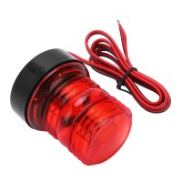 Generic Boat Led Navigation Light 360 All Round Anchor Light Marine Stern Light Red Light For Sailing Dc 12V-24V, Genericxdg3Creqf8