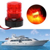 Generic Boat Led Navigation Light 360 All Round Anchor Light Marine Stern Light Red Light For Sailing Dc 12V-24V, Genericxdg3Creqf8