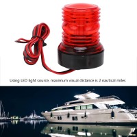 Generic Boat Led Navigation Light 360 All Round Anchor Light Marine Stern Light Red Light For Sailing Dc 12V-24V, Genericxdg3Creqf8