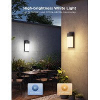 Govee Outdoor Wall Light 1500Lm Smart Rgbic Porch Lights Outdoor With 45 Scene Modes Ip65 Waterproof For Halloween Decor Diy