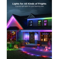 Govee Outdoor Ground Lights 2 50Ft Outdoor Lights For Halloween 15 Pack Rgbic Pathway Lights With 100Lm Warm White Ip67 Water