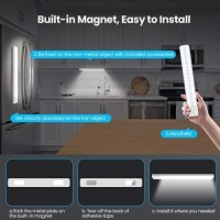 80Leds Under Cabinet Light 2 Pack Motion Sensor Led Light Indoor Usb C Rechargeable Closet Under Counter Lighting 126Inch Batte