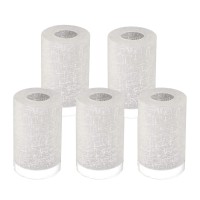 5 Pack White Linen Frosted Glass Lamp Shade