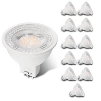 Ftl 12-Pack Mr16 Led Bulb 3000K Warm White Gu5.3 12V 5W 50W Halogen Equivalent Bipin Base 40 Degree Non-Dimmable Spot Light For Track Lighting, Outdoor Landscape Lighting