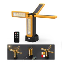 13200Mah Rechargeable Solar Work Light With Folding Stand And Carrying Bag Aodoo 8000 Lumen Stepless Dimmable Whitewarmnatu