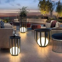 Highlights1provides an instant update to any garden patio or outdoor area2IP65 waterproof3solarpowered LED4function as a small table for snacks and drinksDetailsThis set of Outdoor LED Plant Stands provides an instant update to any garden patio or outdoor