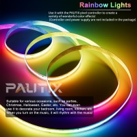 Pautix Rgb Smart Ic Cob Led Strip Light Addressable 328Ft10M Ullisted 24V Color Flowing Strip Light Multicolor Flexible Tape