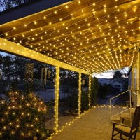 120 Led Christmas Lights Outdoor 40Ft Christmas String Lights 8 Modes Clear Wire Plug In Waterproof Twinkle Fairy Lights For I