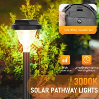 Siatom Solar Pathway Lights Ip65 Waterproof 10 Pack Solar Outdoor Lights For Garden Lights Auto Onoff Led Landscape Lighting