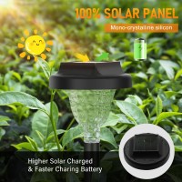 Bright Solar Outdoor Lights 6000K Siatom Ip65 Waterproof 10 Pack Led Solar Lights Outdoor Pathway Garden Lights Auto Onoff La