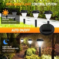 Bright Solar Outdoor Lights 6000K Siatom Ip65 Waterproof 10 Pack Led Solar Lights Outdoor Pathway Garden Lights Auto Onoff La