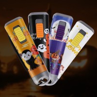 Everbrite Halloween Flashlights 4Pack Halloween Gifts Small Led Flash Light Handheld Torch With Lanyard 12Aaa Battery Included