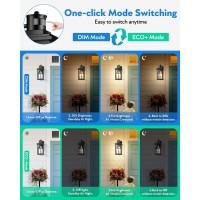 Vianis Motion Sensor Outdoor Light Fixtures Wall Mount Black Porch Lights Outdoor Lantern Antirust Waterproof Exterior Lights