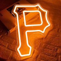 Baseball Neon Signs Pirates Team Logo Light Baseball Neon Light Sign Sport Decor Baseball Decor For Club Bedroom Man Cave Neon S