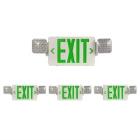 Cm Mzy Led Exit Sign With Emergency Lights Exit Sign Light With Battery Backup Double Side Green Letter Commercial Emergency Ex