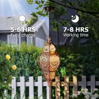 Hanging Solar Lantern Outdoor Decor Moroccan Solar Lights For Outside Garden Decorations Waterproof Solar Lanterns Garden Gift