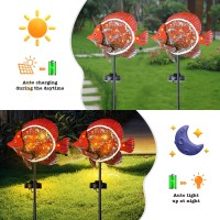 Yiosaxsolar Outdoor Lights Decorativeyard Outdoor Decorative Garden Stakes Clownfish Decorative Waterproof 7 Led Light Decor