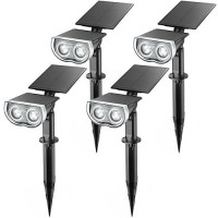 Linkind Solar Lights Outdoor Solar Lights For Outside Waterproof Ip67 Solar Spot Lights 120 Adjustable Panel And Light Solar Lan