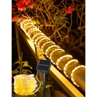 Solar Lights Outdoor Waterproof 100 Led Rope Lights For Outside Fairy String Lights Solar Powered Pool Lights Outdoor Decor