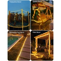 Solar Lights Outdoor Waterproof 100 Led Rope Lights For Outside Fairy String Lights Solar Powered Pool Lights Outdoor Decor