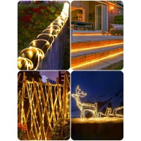 Solar Lights Outdoor Waterproof 100 Led Rope Lights For Outside Fairy String Lights Solar Powered Pool Lights Outdoor Decor