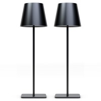 Pmaggia Pack Of 2 Cordless Table Lamps 3 Color Stepless Dimming 5000Mah Rechargeable Battery Operated Lamp Outdoor Cordless