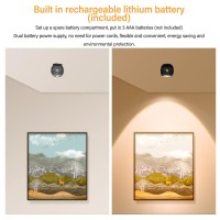 Hilitand Dimming Lights 3 Color Motion Sensor Wall Light Cordless Mount Rechargeable Led Wall Sconce For Hallway Cabinet Closet Corridor