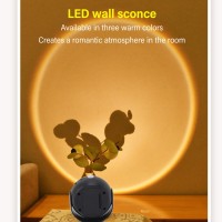 Hilitand Dimming Lights 3 Color Motion Sensor Wall Light Cordless Mount Rechargeable Led Wall Sconce For Hallway Cabinet Closet Corridor