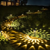 Ornesign Ultra Bright Solar Lights Outdoor Waterproof 8 Pack 100 Faster Charge Solar Lights For Outside With Vibrant Mandala P