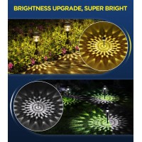 Ornesign Ultra Bright Solar Lights Outdoor Waterproof 8 Pack 100 Faster Charge Solar Lights For Outside With Vibrant Mandala P