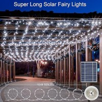 500 Led Solar Powered Fairy Lights 164Ft Extra Long Solar Twinkle Lights With Remote Timer For Outdoor Tree Backyard Garden Part