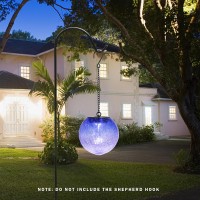 Hanging Solar Lights Outdoor Solar Lanterns Outdoor Decorative Cracked Glass Ball Lights Solar Powered Waterproof Led Globe Lant