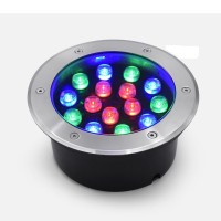 Tyfuture Rgb Garden Ground Lights Led Buried Lights Waterproof Ip66 Ac85-265V/12/24V Recessed Underground Light For Outdoor, Patio, Step, Pathway, Stairs Embedded Floor Spotlight (Color : Rgb-Ac85-26