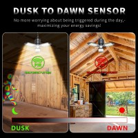 Craftersmark Led Garage Light Plug In Motion Sensor 80W Motion Sensor Light Indoor Garage Light With Motion Sensor Dusk To Da