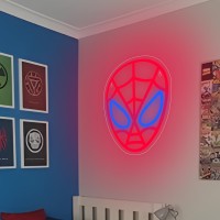 Spider Neon Sign Spider Led Sign For Children Room Anime Neon Lights Superheo Light Up Sign For Bedroom Game Room Cool Decor For