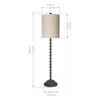 Lampworks Rusticfarmhousecountry Living Consolebuffet Table Lamp Set Of 2 For Entryway Or Dining Room Cavena Gray Elegant Ta