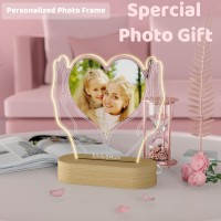 Personalised Heart Photo Album For Women Mum Mother Mummy- Personalised Picture Night Light Gifts For Mum Birthday For Daugther, Memorial Gifts,Anniversary Thanksgiving,Christmas Gifts