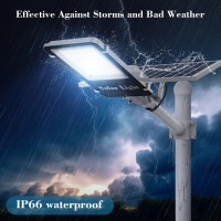 Okpro 5000W Solar Street Lights Outdoor Waterproof 7000K Solar Parking Lot Lights Commercial Dusk To Dawn Wide Angle Street L