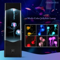 Faithorse Jellyfish Lamp Mesmerizing Lava Lamp Multicolor Jelly Fish Light Lamp Christmas Gifts For Kids And Adults Perfect