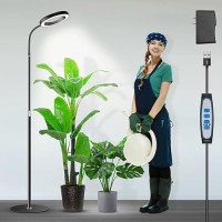 Garpsen Grow Lights For Indoor Plants Full Spectrum Led Plant Light With Stand 3 Color Modes Floor Grow Lamp With Timer 6121