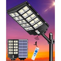 Gefolly 3200W Solar Street Lights Outdoor 320000Lm Commercial Parking Lot Light 6500K Dusk To Dawn Ip67 Solar Security Flood L