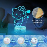 Honrg Love Lamp Kitty Lamp Cat Led Night Light Kitty Gifts 16 Color Kitty Lights Girls Room Decor Lamp With Remote Dim Kitty G