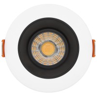 Maxxima 2 In Ultrathin Recessed Antiglare Led Downlight Canless Ic Rated 600 Lumens 5 Color Temperature Selectable 2700K